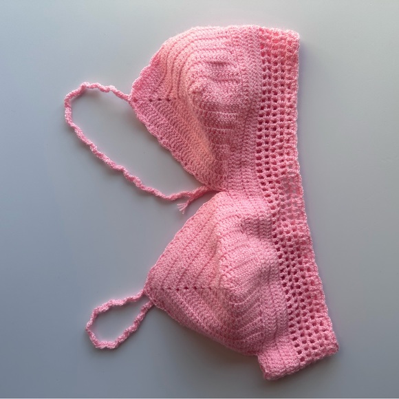 Handmade 💕Knit crochet set , Bralette and skirt - Picture 7 of 12